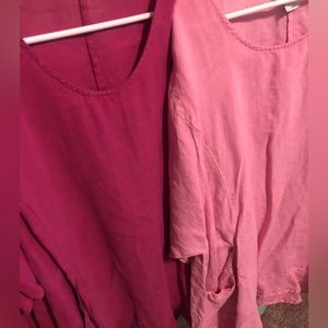 La Fixsun women’s Linen Pink tops